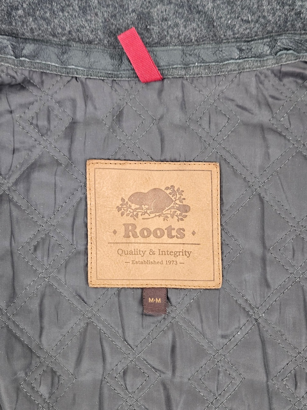 Roots Women's Grey Wool Blend Winter Coat Jacket Medium - Picture 7 of 13